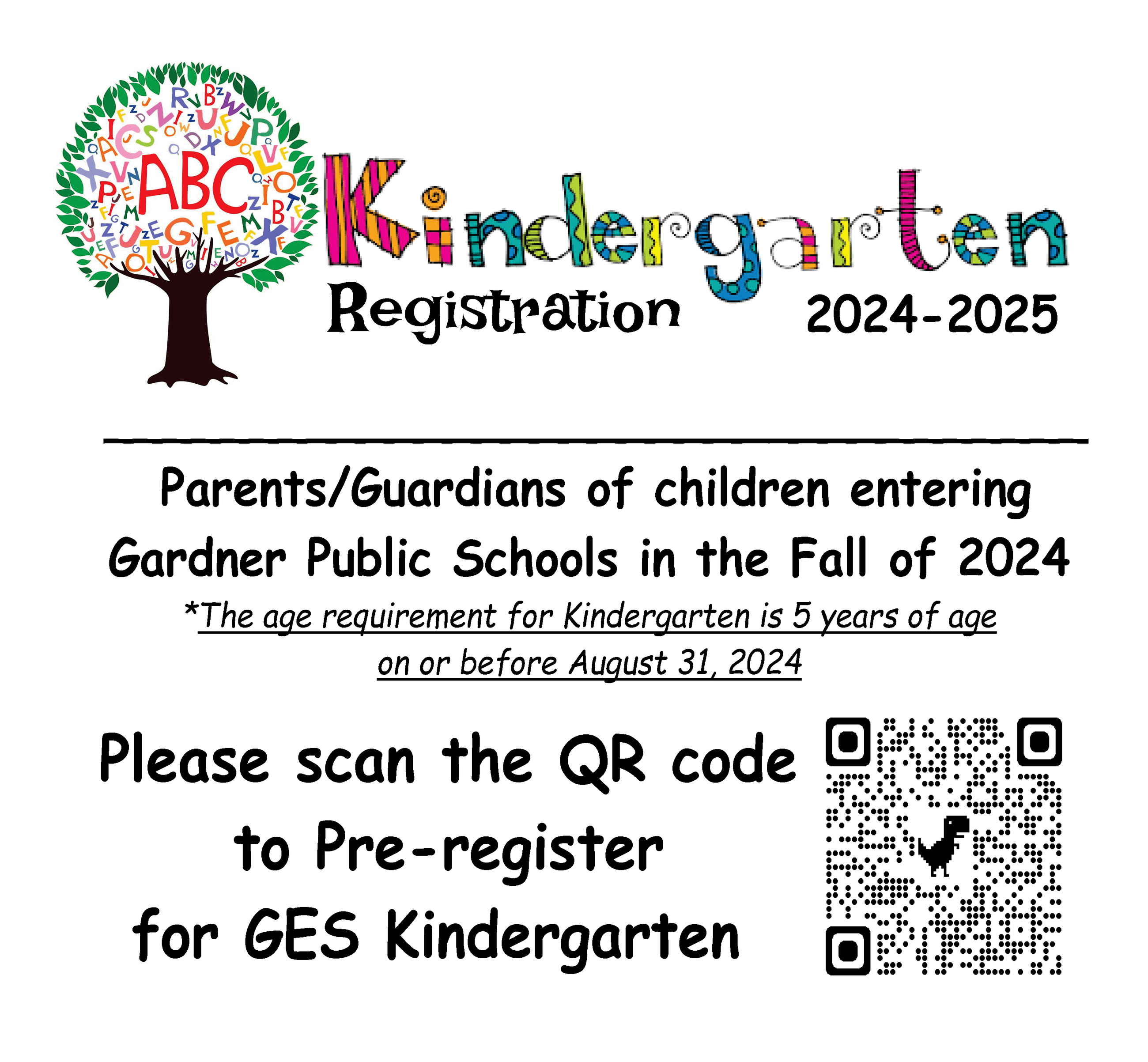K pre-reg with QR code English